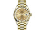 Rolex Lady-Datejust yellow gold and champagne-colour dial set with diamonds in Relojería Alemana