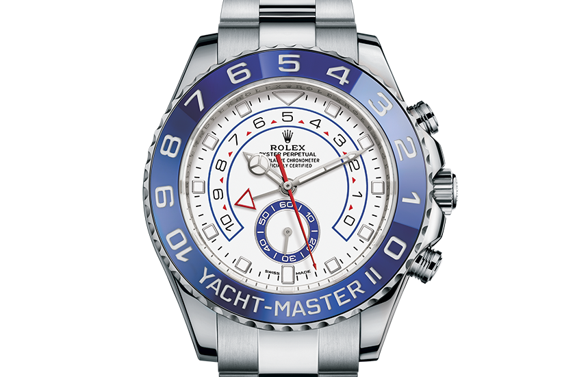 Rolex Yacht-Master II de acero Oystersteel y esfera blanca en Relojería Alemana