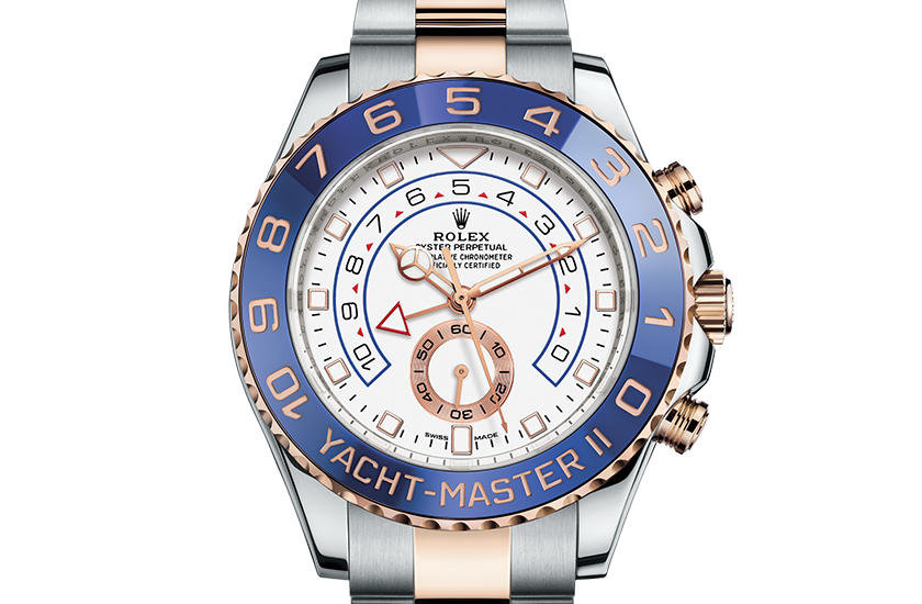 Rolex Yacht-Master II de acero Oystersteel y oro Everose y esfera blanca  en Relojería Alemana