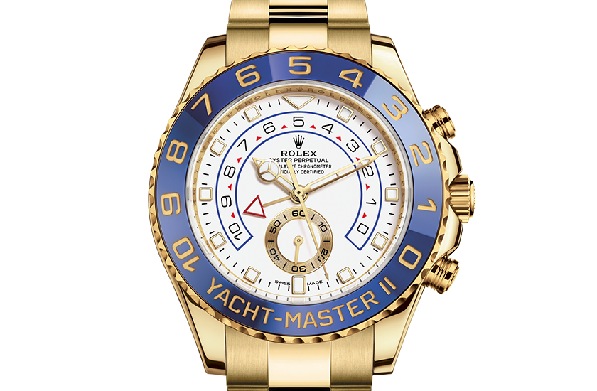 Rolex Yacht-Master II de oro amarillo y esfera blanca en Relojería Alemana