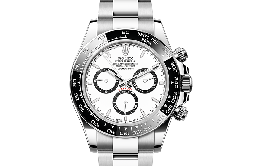 Rolex Cosmograph Daytona Oystersteel and White Dial in Relojería Alemana