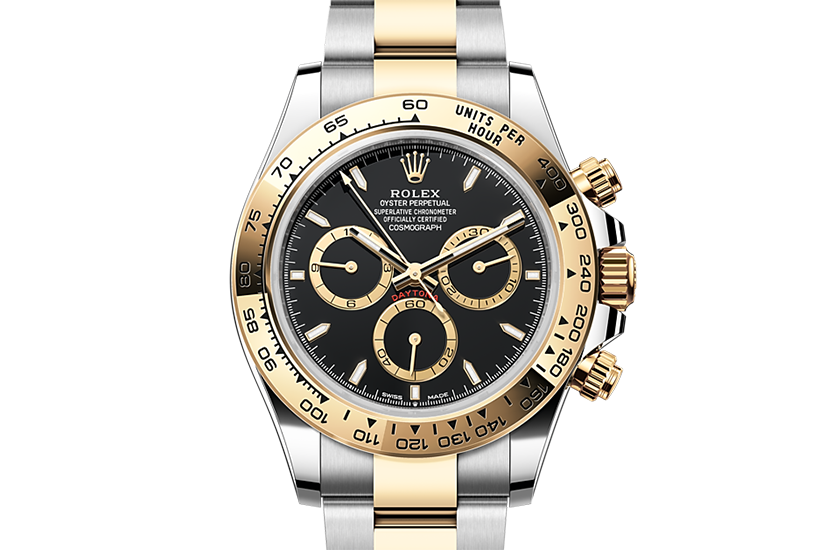 Rolex Cosmograph Daytona Oystersteel and yellow gold and Black Dial in Relojería Alemana