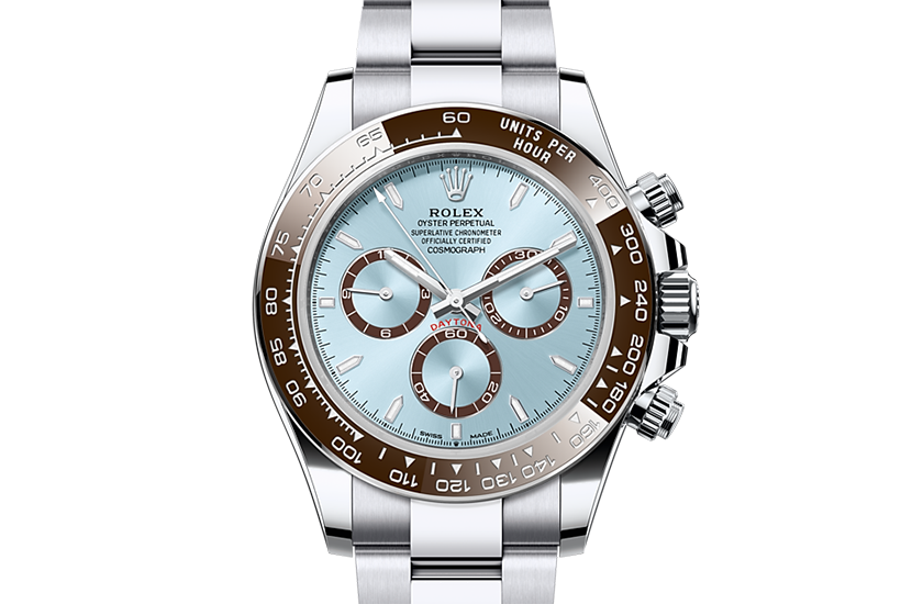 Rolex Cosmograph Daytona de platinum and blue dial glaciar in Relojería Alemana