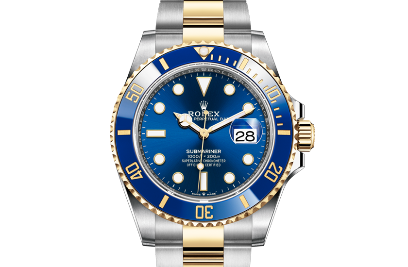Rolex watch Submariner Date Oystersteel, yellow gold and royal blue dial  in Relojería Alemana 