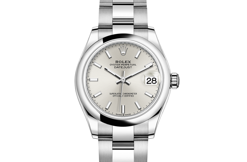 Rolex watch Datejust 31 silver dial Relojería Alemana in Mallorca