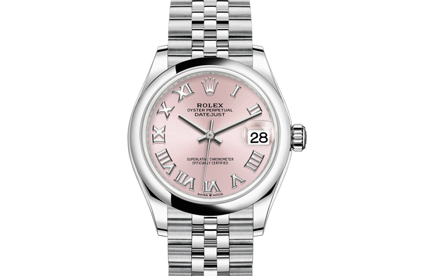 Rolex watch Datejust 31 pink dial Relojería Alemana in Mallorca