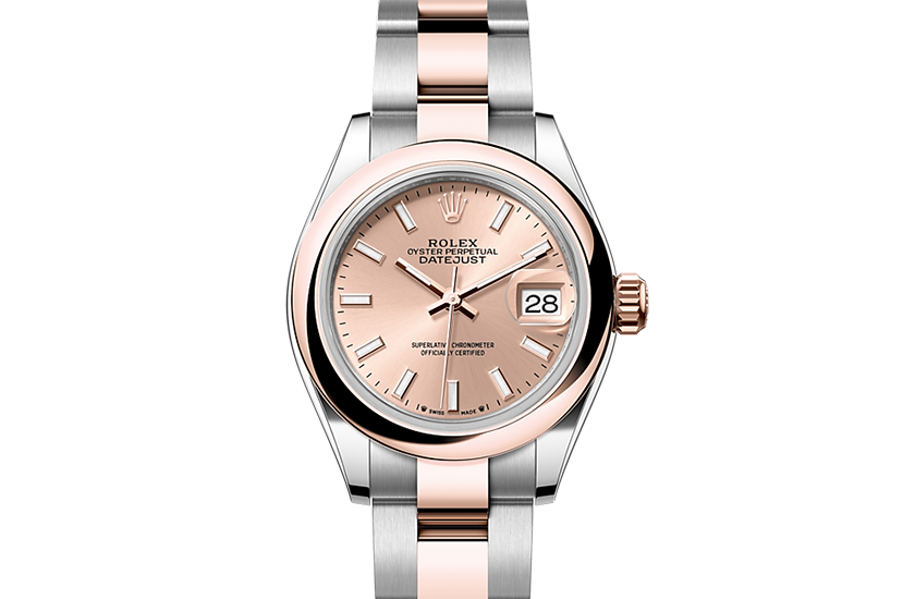 Rolex Lady-Datejust Oystersteel and Everose gold, and Rosé-colour dial  in Relojería Alemana