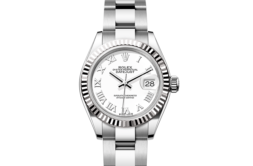 Rolex Lady-Datejust Oystersteel and white gold, and White Dial  in Relojería Alemana