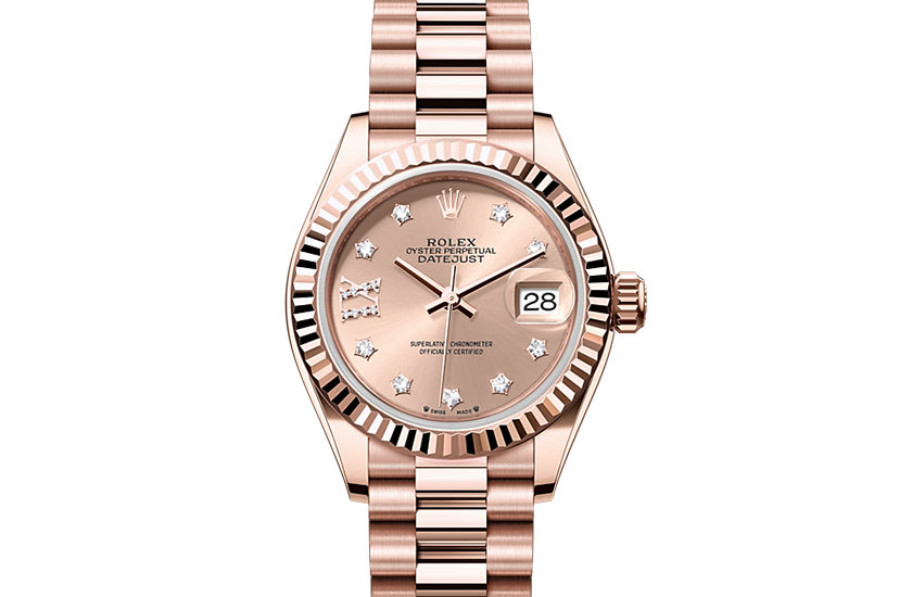 Rolex Lady-Datejust Everose gold, and Rosé-colour dial set with diamonds  in Relojería Alemana