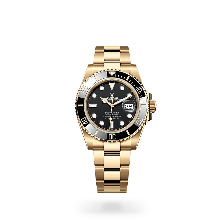 Rolex Submariner Date, 41 mm, oro amarillo en Relojería Alemana