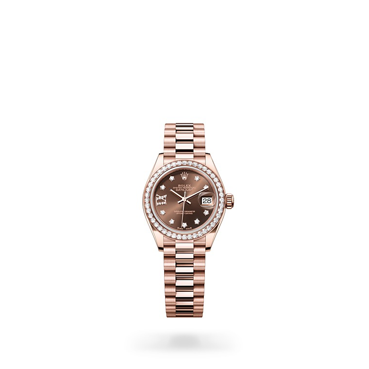 Rolex Lady-Datejust de oro Everose y diamantes en Relojería Alemana