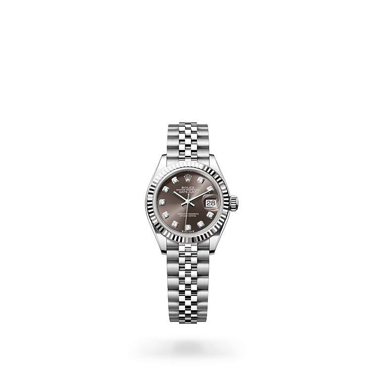 Rolex Lady-Datejust Oystersteel, white gold and pink dial in Relojería Alemana