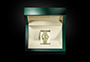 Estuche reloj Rolex Lady-Datejust oro amarillo y esfera color champagne engastada de diamantes Relojería Alemana