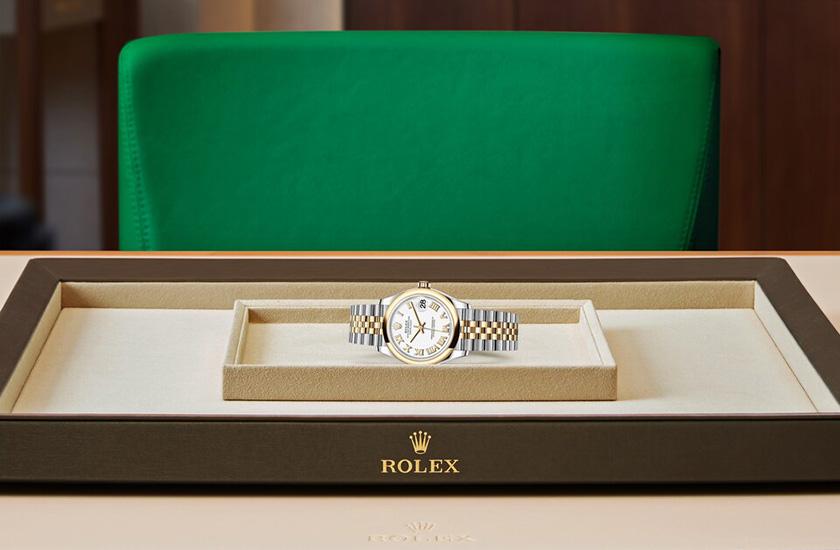 Rolex watch Datejust 31 Oystersteel, yellow gold and White Dial watchdesk in Relojería Alemana