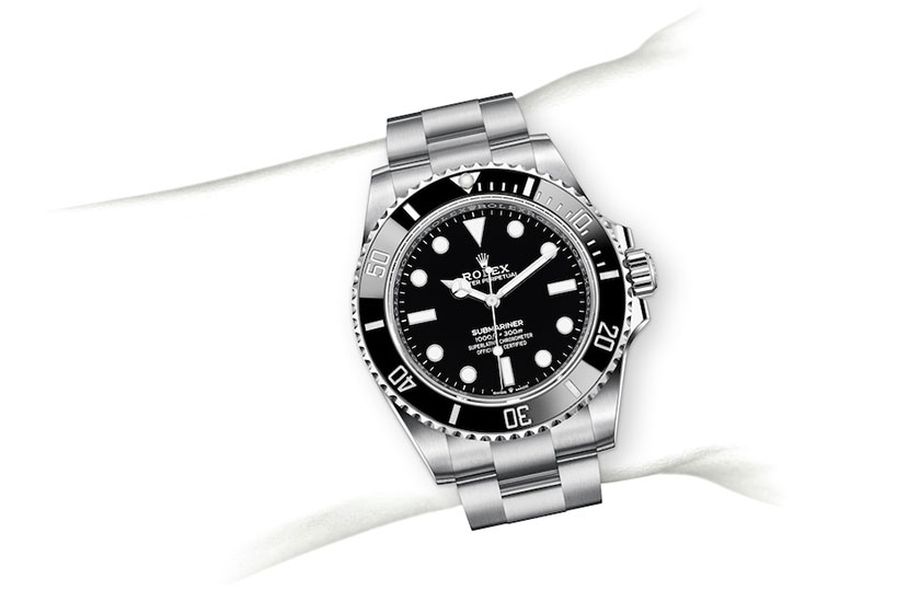Simulation wrist Rolex Submariner Oystersteel and Black Dial in Relojería Alemana