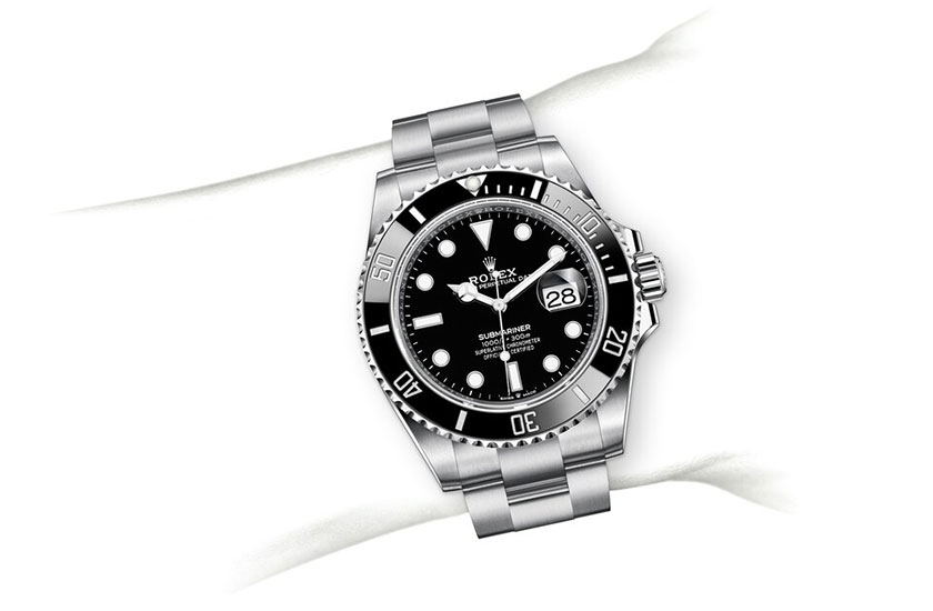 Simulation wrist Rolex Submariner Date Oystersteel and Black Dial in Relojería Alemana
