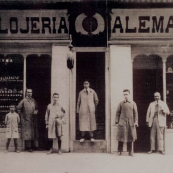 Old Relojería Alemana facade in Mallorca