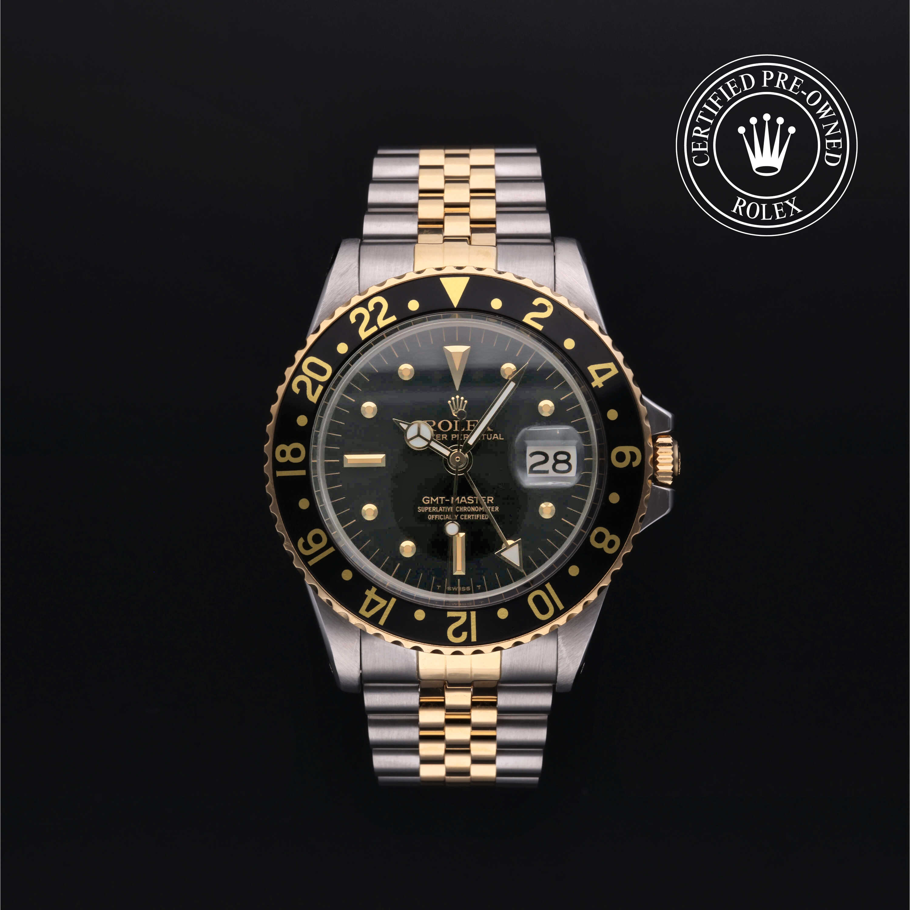 Rolex Certified Pre-Owned GMT-Master-40 mm-Yellow rolesor-1675/3